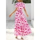 thumbnail image 2 of Vestido largo PRETTYGARDEN para mujer, estampado floral, cuello en V, corte A, 2 of 9