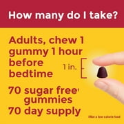 Nature Made Zero Sugar Melatonin 5 mg Gummies, Sugar Free Melatonin Gummies, 70 Count