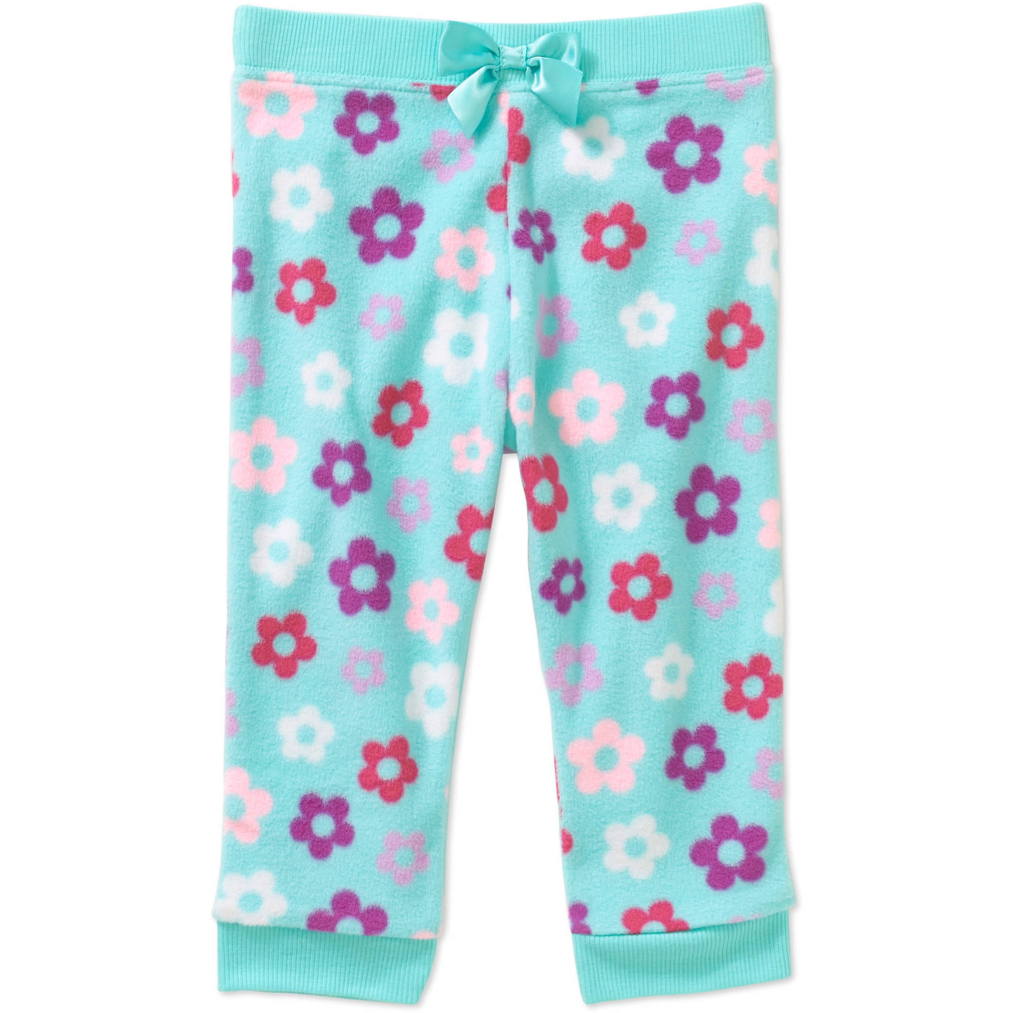 Newborn Baby Girl Print Micro Fleece Pants