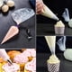 thumbnail image 4 of Mangas pasteleras desechables, manga pastelera para pasteles, glaseado de crema y decoración de galletas, transparente (12 pulgadas//13 pulgadas/10,6 pulgadas) Xemadio WMXL-146-1, 4 of 7