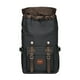 thumbnail image 3 of Mochila de viaje escolar KAUKKO para universidad flexible con portátil para 15", 22L (Oxford/Negro) KAUKKO K1023-black, 3 of 5