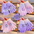 thumbnail image 2 of Los guantes para niños Sanrio son resistentes al frío, cálidos y gruesos, lindos dibujos animados para niños y niñas, tejido de felpa para bebés al aire libre con cinco dedos, 2 of 5