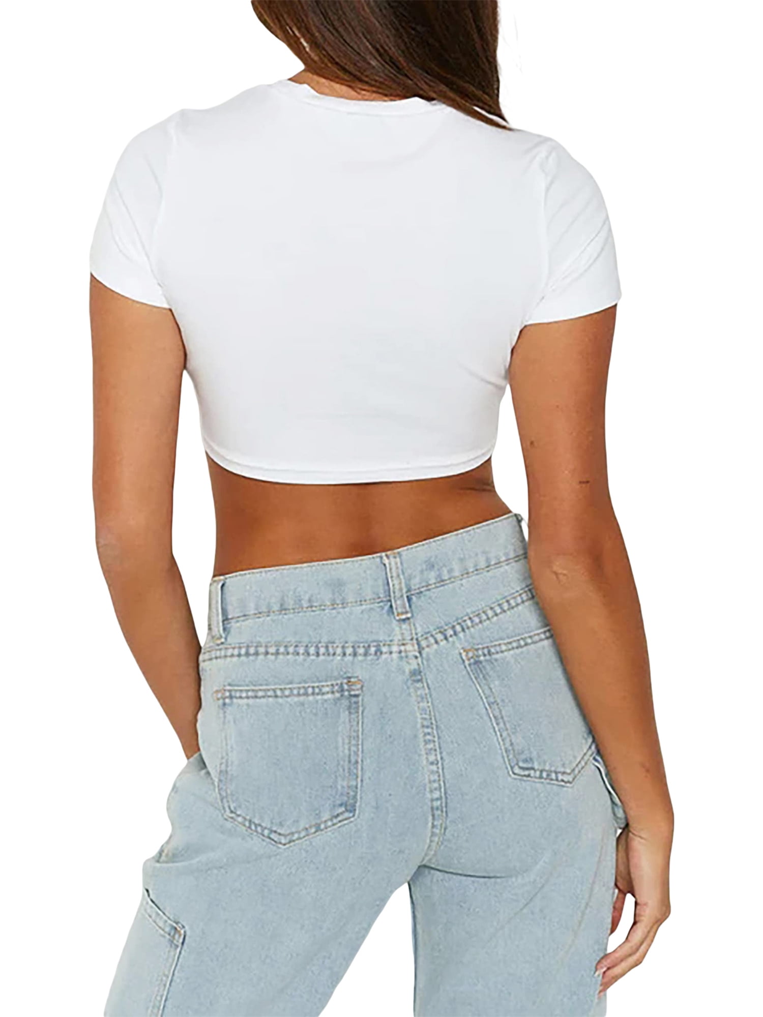 ★ Leey★ SPRAY CROPPED TSHIRT WHITE P0000DUN f9a8ef0c-dbdf-47eb-ad50-