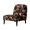 Pumpkin Skeleton Pattern, variant on HELLHERO Stain Protection Armless Accent Chair Cover Easy Care Elastic Bottom Slipper Chair Slipcover for Living Room, Retro Leopard Print
