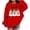 Red, variant on Taqqpue Kids Oversize Sweatshirt Halloween Bat Star Print Casual Loose Long Sleeve Fleece Lined Pullover Tops Fall Winter Warm Hoodie Tops for Toddler Kids Size 1-13