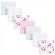 Luvable Friends Baby Girl Cotton Flannel Receiving Blankets, Floral 7-Pack, One Size