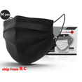 thumbnail image 1 of 50 Pcs - Masque Facial Jetable Noir TravelSafe Non Médical 50 Pcs, 1 of 7
