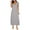 Gray, variant on Karight Womens Plus Size Maxi Dresses Summer T Shirt Dress Casual V Neck Short Sleeve Long Dress