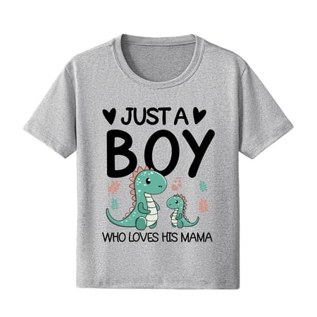 Staki Cotton Toddler Boys Girls Shirts Toddler Short Sleeve Animals Graphic T-Shirts Summer Tops Tees 2T 3T 4T Gray-#5 9-10 Years