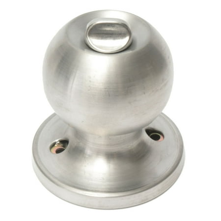 Stainless Steel Privacy Brushed Nickel Round Handle Knob knobs Set Door ...