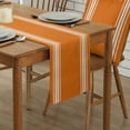 thumbnail image 2 of Thanksgiving Orange Stripes Farm Party Festival Table Runner Kitchen Table Flag Tablecloth Holiday Printed Table Cover, 2 of 5