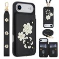 thumbnail image 5 of Tianyeda for iPhone Air Case Leather 6.5 Inch Wallet 4Pcs Card Holder Leather Flip Cover Long/Short Lanyards with Stand Black, 5 of 5