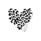 thumbnail image 3 of Women'S Casual Crew Neck T-Shirt, Polyester Blend, Medium Stretch, Geometric Leopard Heart Print, Knit Fabric, for All-Season Comfort Tee, 3 of 8