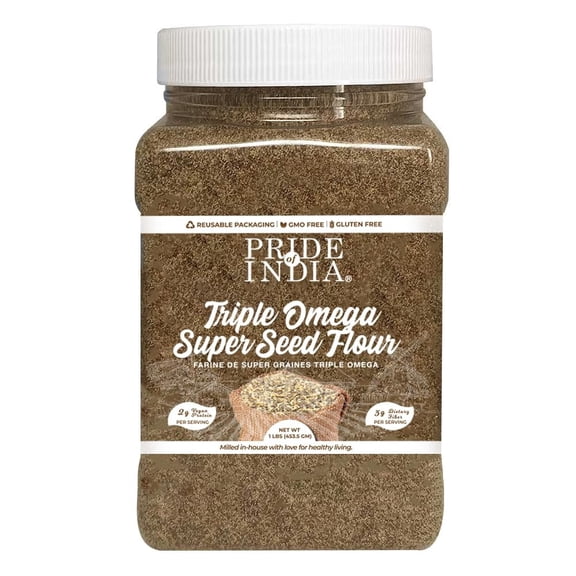 Pride of India Triple Omega Superseed Flour, 1 lb