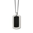 thumbnail image 1 of 24 Po Titane Poli avec Collier Incrustation de Fibre de Carbone Noir, 1 of 1