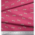 thumbnail image 3 of Soimoi Pink Georgette Viscose Fabric Leopard Animal Skin Print Fabric by Yard 42 Inch Wide, 3 of 3