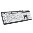 thumbnail image 5 of Black Low Vision Keyboard USB Wired Senior Keyboard with White Large Print Keys Black, 5 of 5