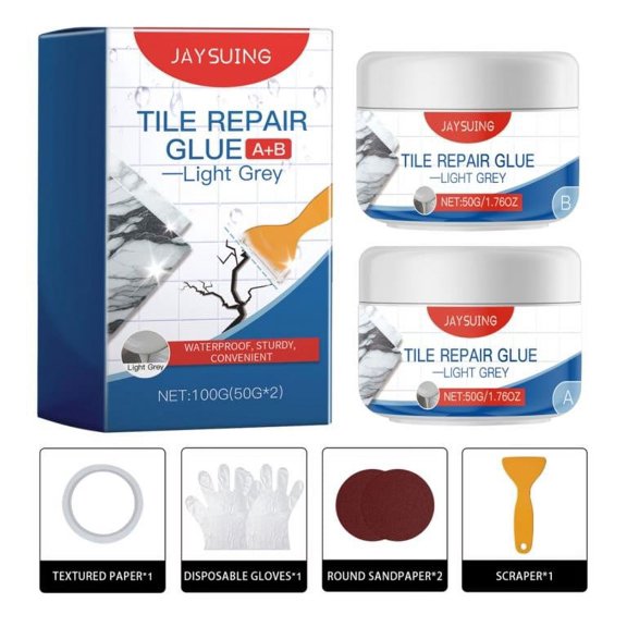 FHBVT Universal Super Glue Strong Plastic Glue 100ml Instant Fix Clear Adhesive No Odor for Resin Ceramic Metal Glass Leather Wood Fabric Multi-Surface Quick Bonding Repair Accessory Tool