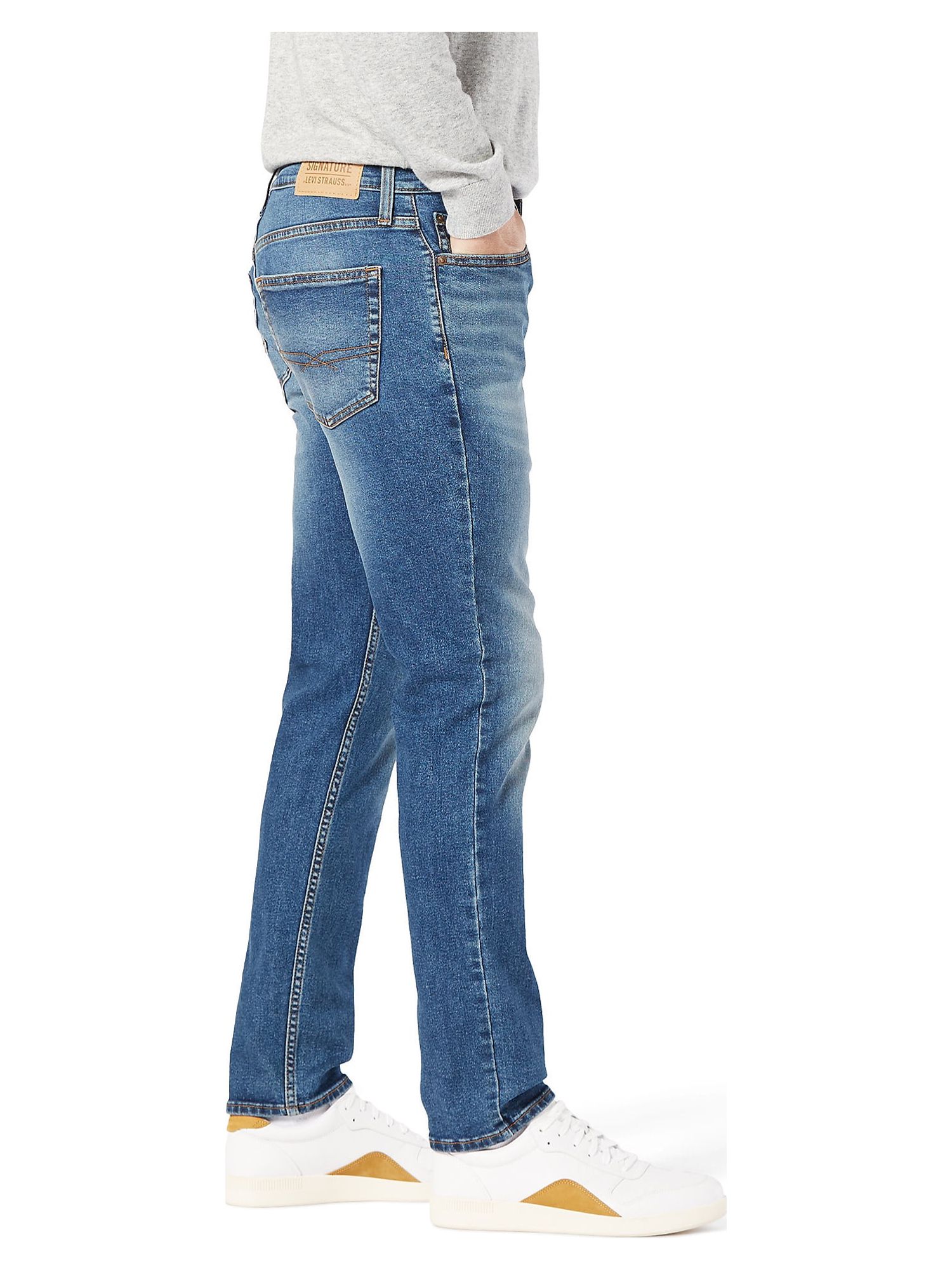 Signature by Levi Strauss & Co. Men’s and Big and Tall Slim Fit Jeans - image 3 of 5
