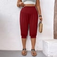 thumbnail image 4 of Maean Womens Capris Pants High Waist Lounge Joggers Workout Gym Yoga Casual Stretchy Capri Pant, 4 of 7