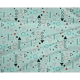 thumbnail image 4 of oneOone Polyester Lycra Sky Blue Fabric Geometric Craft Projects Decor Fabric Printed By The Yard 56 Inch Wide-SUA, 4 of 4