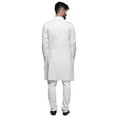 thumbnail image 3 of Atasi Button Down Asymmetrical Kurta For Men Solid Long Sleeve Kurta For Men, 3 of 6