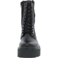 thumbnail image 3 of Bar III Womens Tarnyin Leather Lug sole Combat & Lace-up Boots, 3 of 3