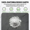 thumbnail image 4 of Stone Bath Mat, Diatomaceous Earth Fast-Drying & Absorbent Shower Mat, Non-Slip Diatomite Bathroom Floor Mat for Bathtub, Grey Marble, 4 of 9