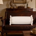 thumbnail image 4 of Ruffle Bolster Pillow,Round Neck Pillow Roll Cervical Support Pillows,Neck Roll Cervical Pillows for Neck,Round Neck Pillow for Bed Decorative Cylinder Pillow Roll Support Pillow for Bed Sofa,20in, 4 of 6