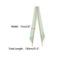 thumbnail image 3 of INSPIRE CHIC Women Striped Print Skinny Long Scarves, Satin Silky Neck Scarf Neckerchief Ribbon Headband 51.2x2.8" Light Green, 3 of 6