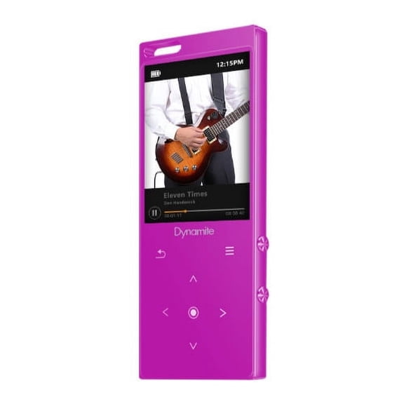 SAMVIX Dynamite Kosher MP3 Player 8GB w/ Bluetooth, Touch, Voice Recording -Pink