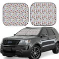 thumbnail image 2 of Picia Tulips Flowers 2 Piece Car Windshield Sun Shade Foldable | Foldable Sun Shield for Front Window Blocks UV Rays and Keeps Your Vehicle Cool-, 2 of 7