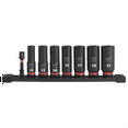 thumbnail image 3 of Milwaukee 49-66-7021 8-Piece SHOCKWAVE 6 Point Deep Metric 3/8 in. Drive Impact Socket Set, 3 of 7