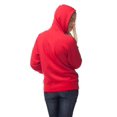 thumbnail image 2 of Independent Trading Co. Unisex Lightweight Full-Zip Hooded Sweatshirt, L, Red, 2 of 2