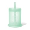 Olababy Silicone Training Cup with Straw Lid | Babies Water Drinking Cup | 6+ Mo Infant To 12-18 Months Toddler | Sippy Cup For Kids & Smoothie Cup | Baby Led Weaning (Mint, 5 oz)