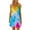 Skyblue Tie-Dye, variant on gakvbuo Summer Beach Cover Up Dresses For Women Casual Crew Neck T Shirt Dress Sleeveless Sundress Tank Mini Dress