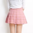 thumbnail image 2 of Falda plisada de rejilla para mujer Minifalda de cintura alta Faldas cortas de tenis A-Lineskirt Eigraketly FS9586-05, 2 of 7