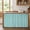 Aquamarine, variant on Ginger Yellow Under Sink Curtain for Closet, Privacy Short Cabinet Curtains, Modern Simple Solid Color Pattern Self Adhesive RV/Open Cabinet Skirt Adds Bathroom Storage 11"x13"