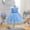 c01Blue, variant on USNSM Toddler Girls Sequin Party Dress Butterfly Flower Pageant Shiny Ruffle Tutu Dresses Soft Comfy Sleeveless Dress Blue 12M