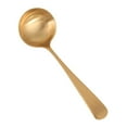 thumbnail image 2 of Cuchara de latón, utensilios de cocina, utensilios de cocina, cuchara para servir, cuchara de cocina para reuniones, Camping, Buffet, entretenimiento, Cucharón de sopa, 2 of 8