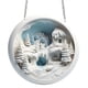 thumbnail image 2 of Round Acrylic Christmas Decorations Reindeer Hanging Sign Festive Wall Decorations, 2 of 6