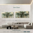 thumbnail image 4 of Elephant Stock Morning Fjord Rifle Green Wall Art - Horizontal Multi Panel Canvas - Living Room Wall Decor - Abstract Multi Panel - Green And Gray Decor By Silvia Vassileva - 92" x 45", 4 of 8