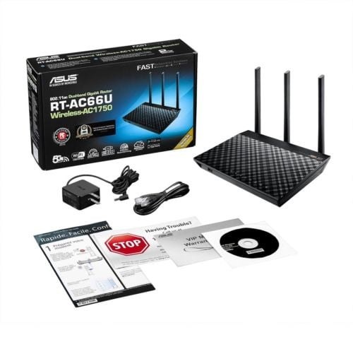 Aandringen Toezicht houden Armstrong Asus RT-AC66U B1 IEEE 802.11ac Ethernet Wireless Router - Walmart.com