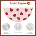 thumbnail image 3 of Fotbe Strawberry Pattern Christmas Tree Skirt, Tree Skirts Plush Christmas Decorations, Christmas Tree Skirts Xmas Decorations Holiday Party Decor-48", 3 of 6