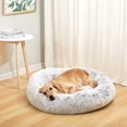 thumbnail image 2 of Calming Donut Dog Bed es Round Fluffy for Large Dogs -Anxiety Plush Machine Washable ( Large), 2 of 8