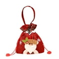 thumbnail image 2 of Iumwxz Up to 65% off Christmas Decoration Supplies Linen Apples Bags Candy Bags Cartoons Pattern Gift Bags Christmas Bags Small Storage Bags home decor christmas clearance outdoors indoor, 2 of 5