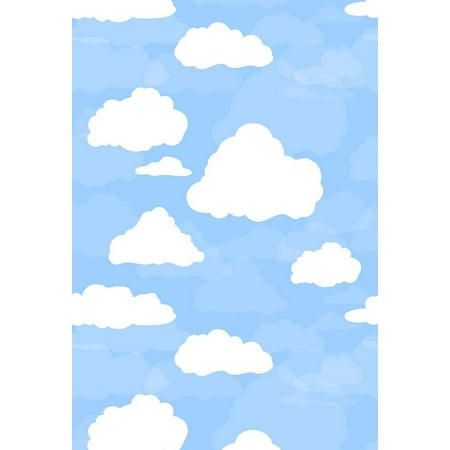 Image of 5x7ft Blue Sky Clouds Baby Shower Children Photography Backdrops Indoor Studio Backgrounds Photo Props