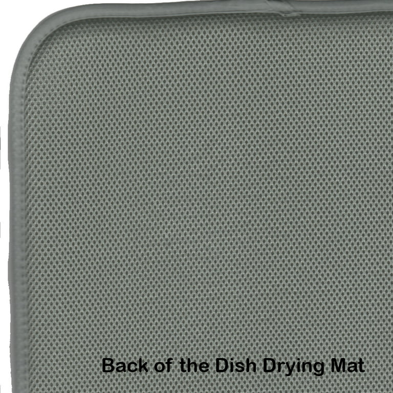 Caroline's Treasures 14 in. x 21 in. Multicolor Pots and Pans Welcome Dish Drying  Mat SB3087DDM - The Home Depot