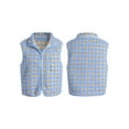 thumbnail image 2 of Rdhnmea Women’s Checkered Vest Sleeveless Stand Collar Zip Up Vest Jacket, 2 of 9