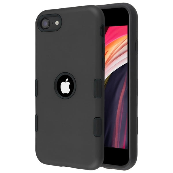 Apple iPhone SE 2nd Generation Phone Case Stylish Dual Layer Hard TPU Rubber Silicone Full Body